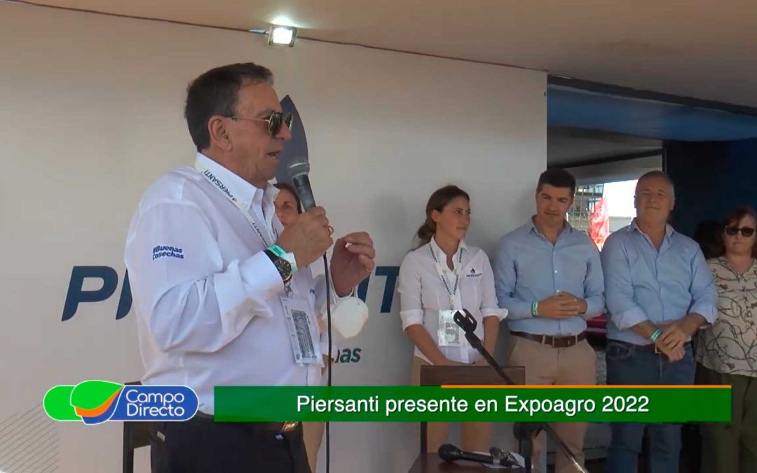 Piersanti presentó tecnología para forrajes en Expoagro 2022